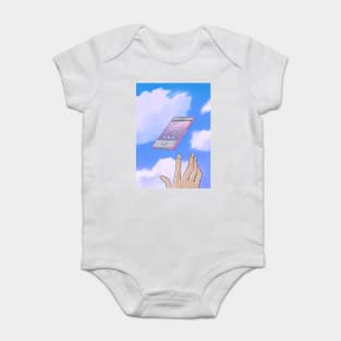 Aesthetic phone 00s Baby Bodysuit